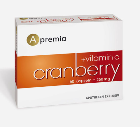 Verpackung Apremia Cranberry Kapseln