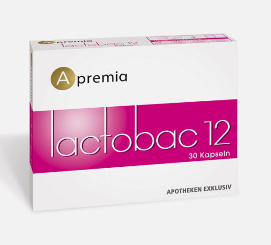 Verpackung Apremia Lactobac Kapseln