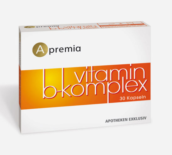 Verpackung Apremia Vitamin B Komplex Kapseln