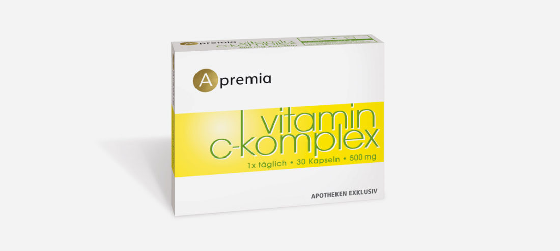 Verpackung Apremia Vitamin C Komplex Kapseln