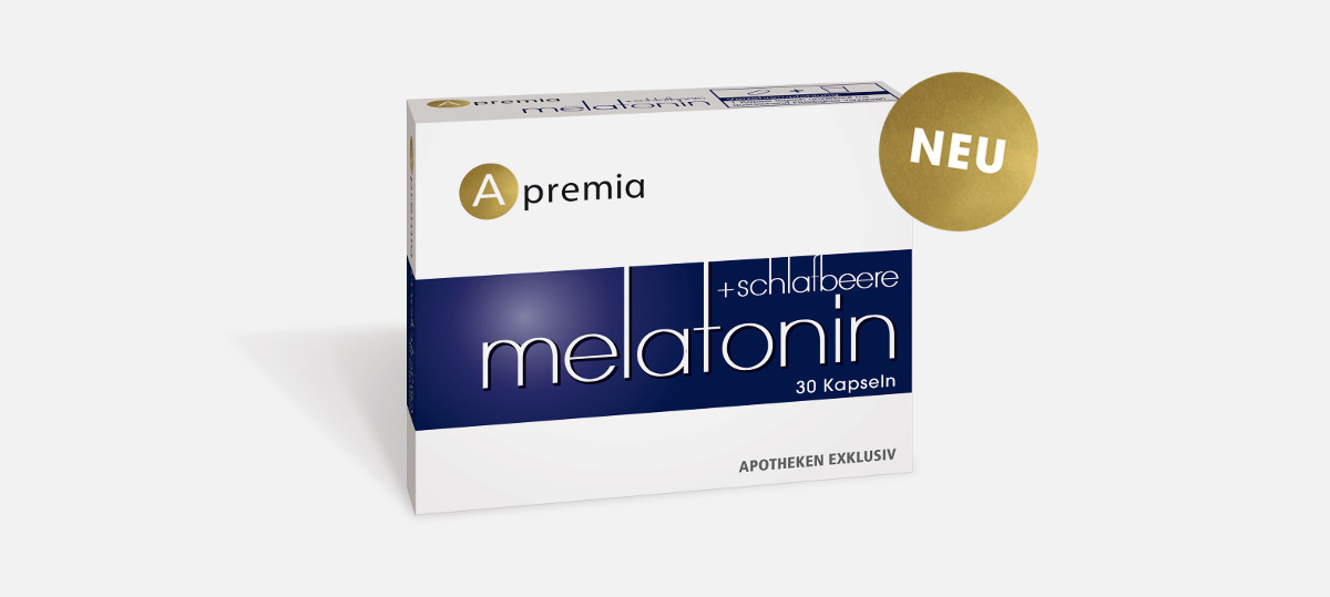 Verpackung Apremia Melatonin Kapseln