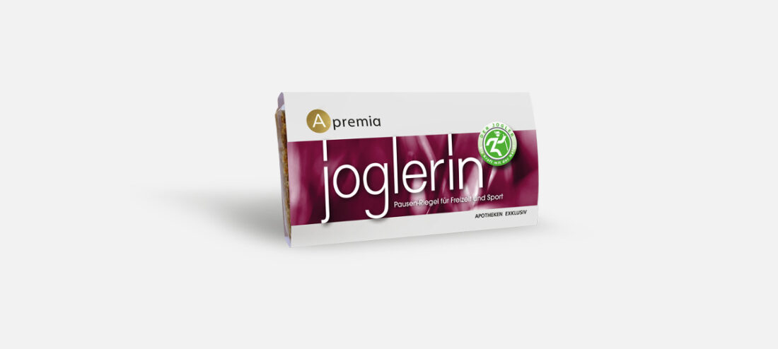 Verpackung Apremia Joglerin Pausen-Riegel