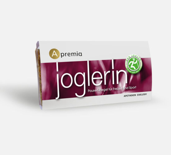 Verpackung Apremia Joglerin Pausen-Riegel